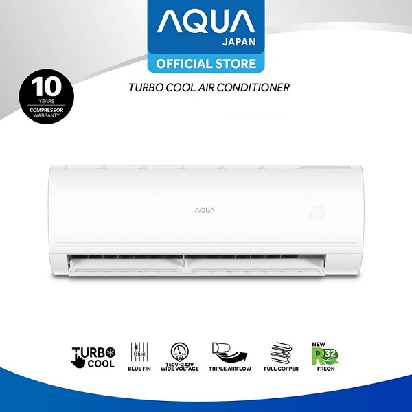 Aqua AQA-KR5AHP/AHP1 AC Split 1/2 PK Standard Turbo Cool Pro