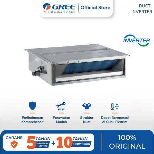 GREE GULD50PS1/A-S AC SPLIT DUCT INVERTER 2 PK 1 PHASE