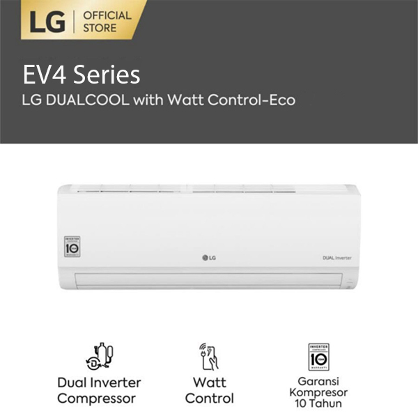 LG T06EV4 AC Split Inverter 1/2 PK Putih