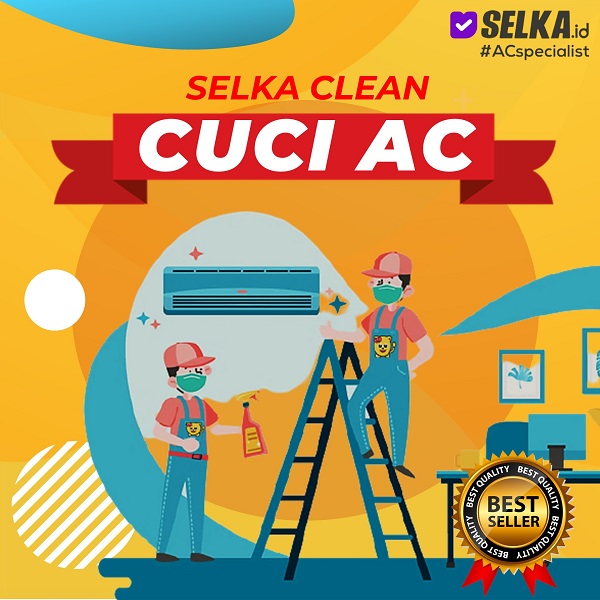 Selka Clean Cuci AC Split Medium 1.5 PK - 2 PK