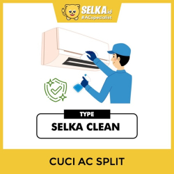 Selka Clean Cuci AC Split Apartemen / Ruko / Gedung 1/2 PK - 2,5 PK