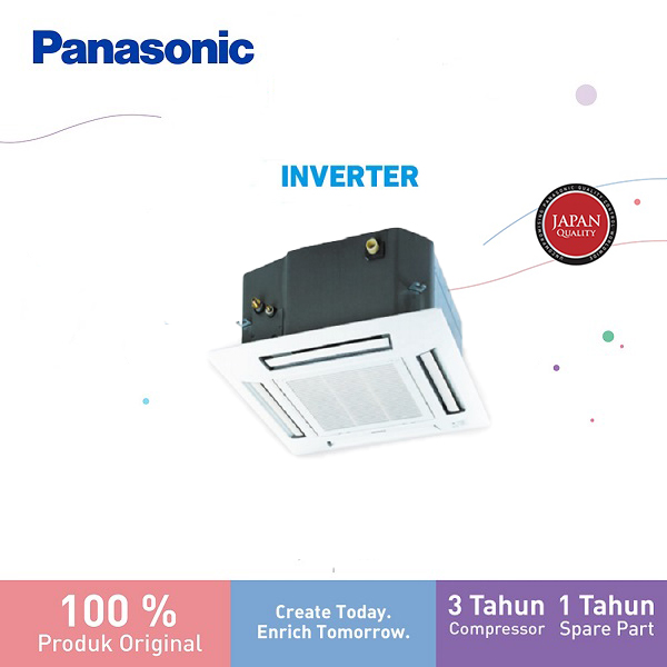 Panasonic CS-S12MBP4PW 1 Phase 1,5 PK AC Mini Cassette Inverter